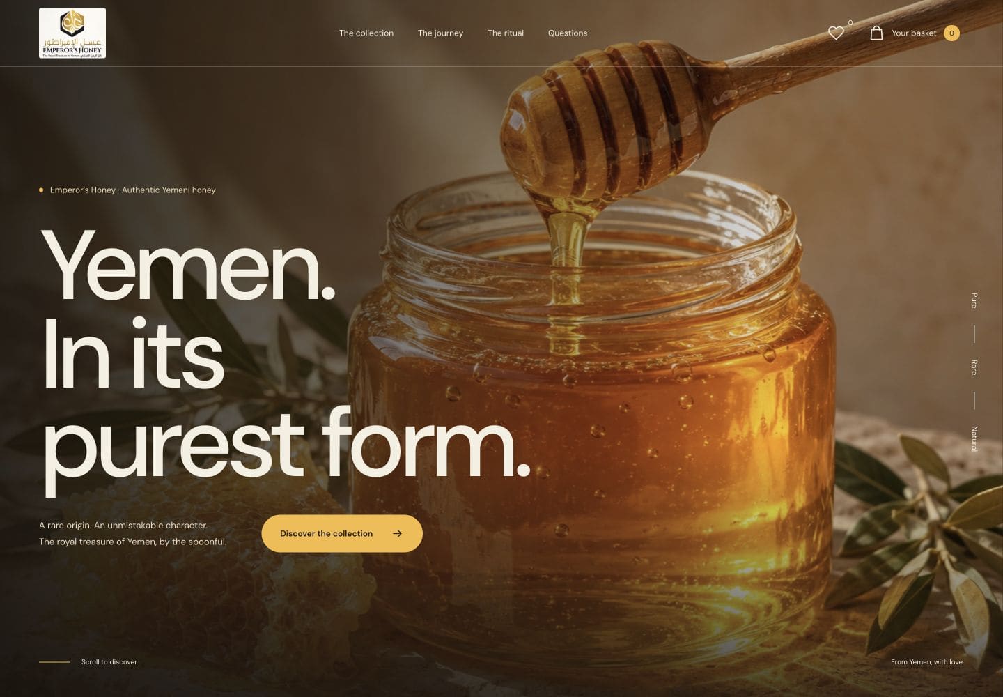 Emperor’s Honey — Web Development project by TGBS